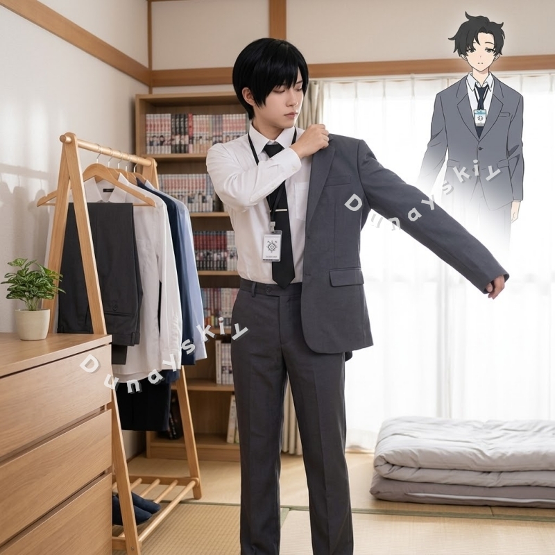 Cosplay Prop Business - Leraar Sensei Cosplay Kostuum Zakelijk Pak