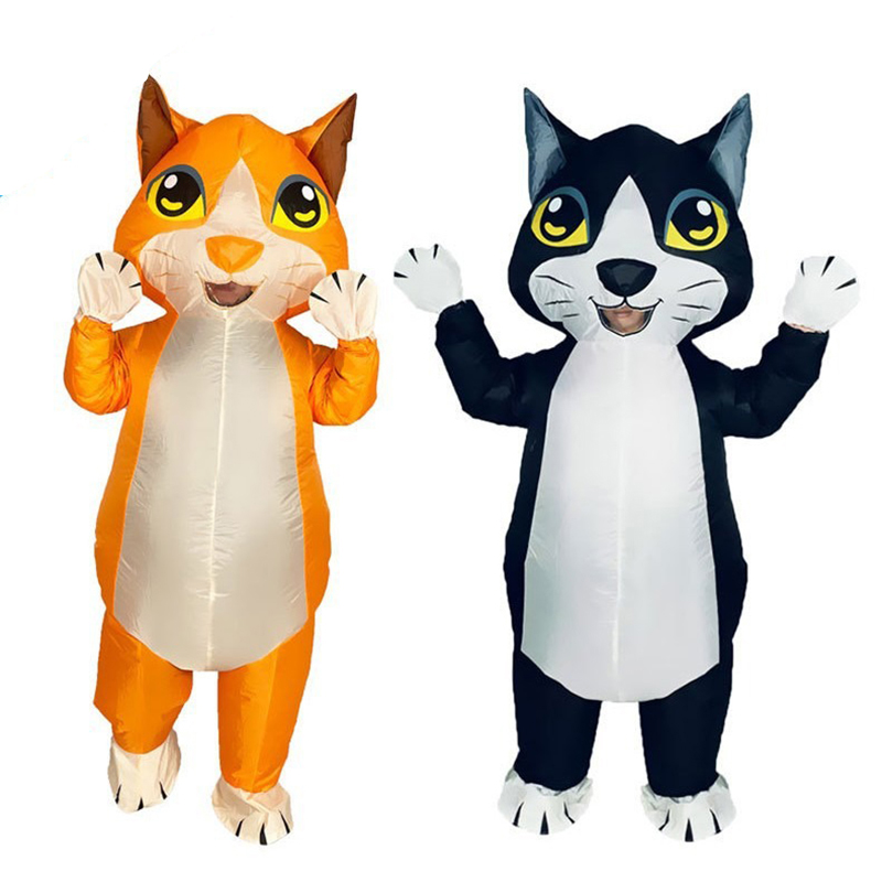 Cosplay Prop Business - Halloween Prank Opblaasbaar pak Oranje Zwarte