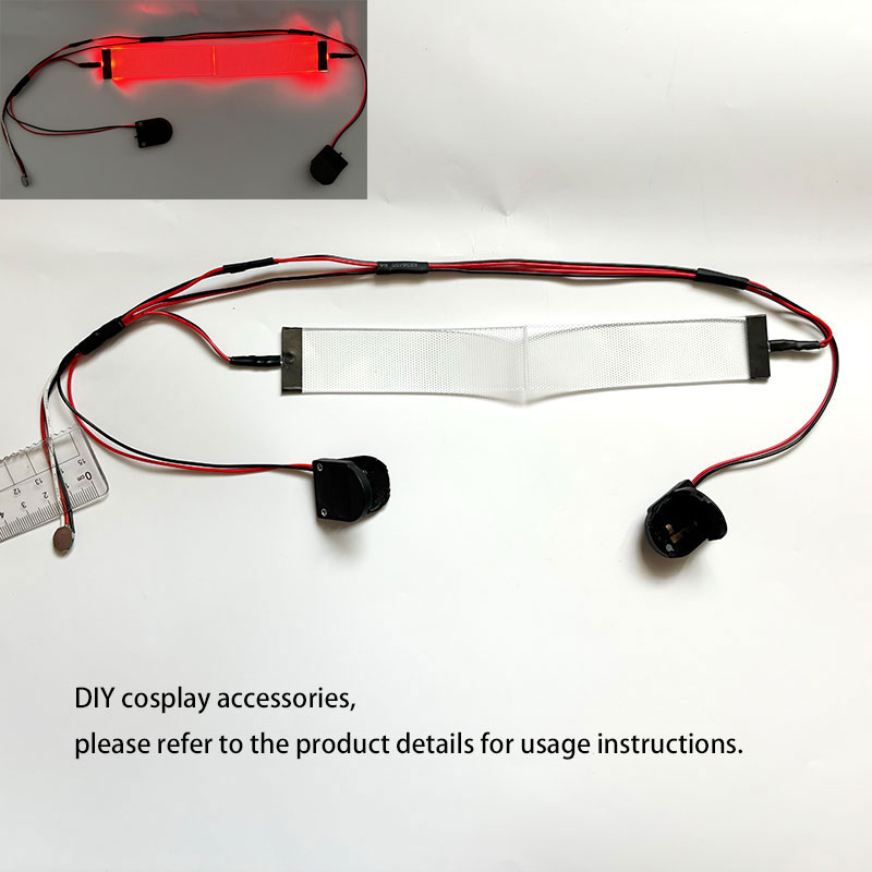 Cosplay Prop Kit - Rode flexibele buigbare DIY LED-ogen cosplay