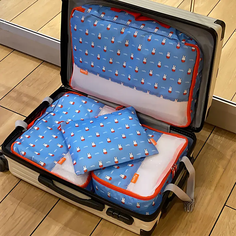 Cosplay Prop Business - Kawaii Miffy schattige bedrukte opbergtas vierdelige