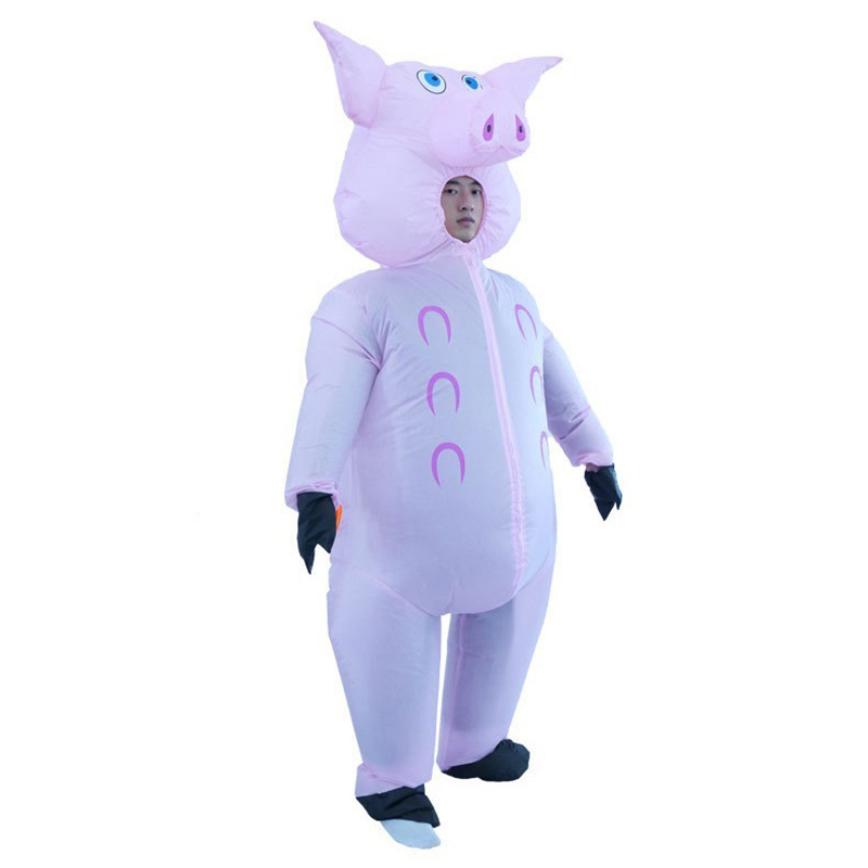 Cosplay Prop Business - Roze varken opblaasbaar pak zakelijke activiteiten