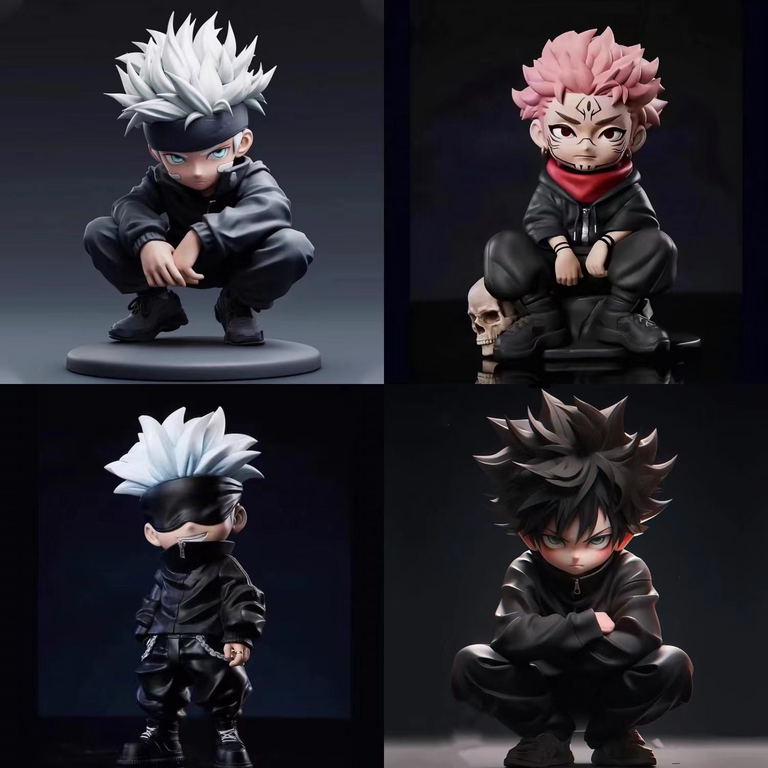 Cosplay Prop Display - Jujutsu Kaisen figuur - gehurkte Satoru