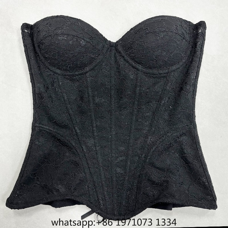 Boning Corset Steel - Vrouwen kanten korset bustier bovenbuste luxe