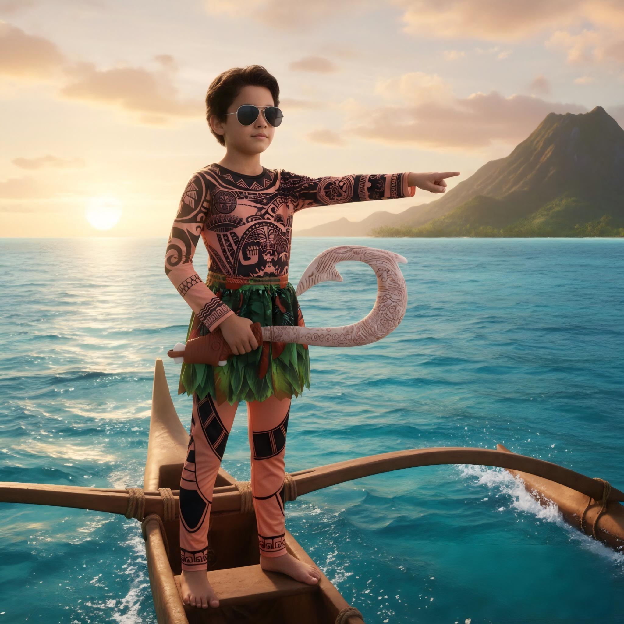 Zomer Moana Maui Kids Jongensk - Cosplay Prop Pattern recensie en prijs