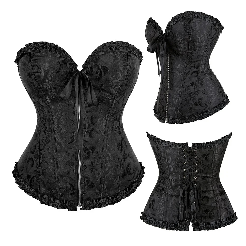 Rits-jacquard onderbuste corse - Boning Corset Steel recensie en prijs