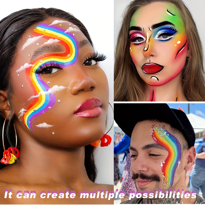 Regenboog gezichts- en lichaam - Cosplay Prop Paint recensie en prijs