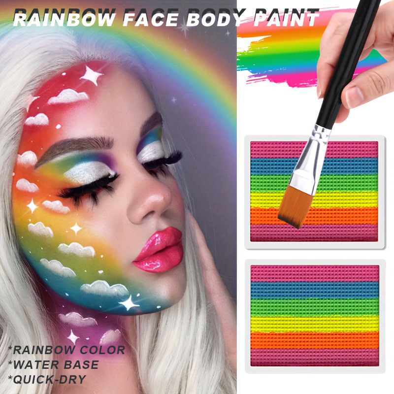 Regenboog gezichts- en lichaam - Cosplay Prop Paint recensie en prijs