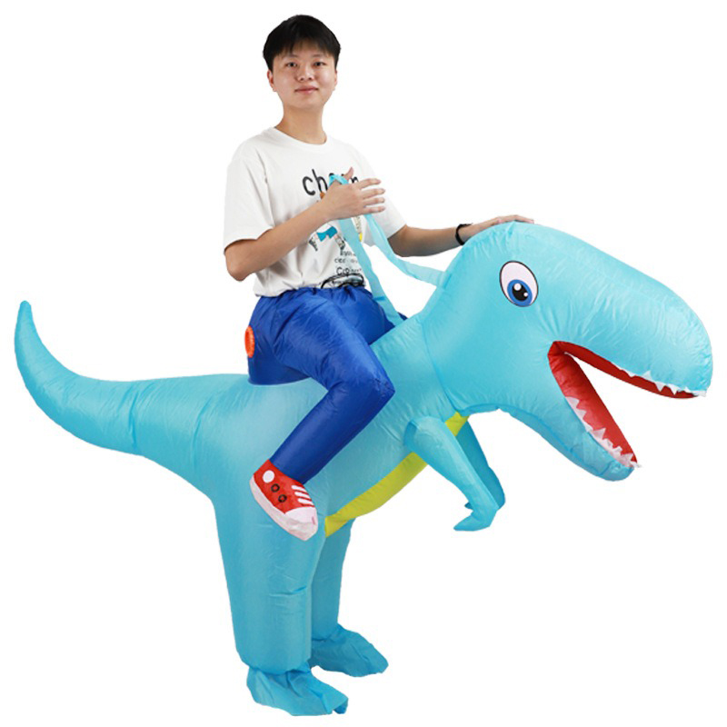 Opblaasbaar pak Rijdende dinos - Cosplay Prop Business recensie en prijs