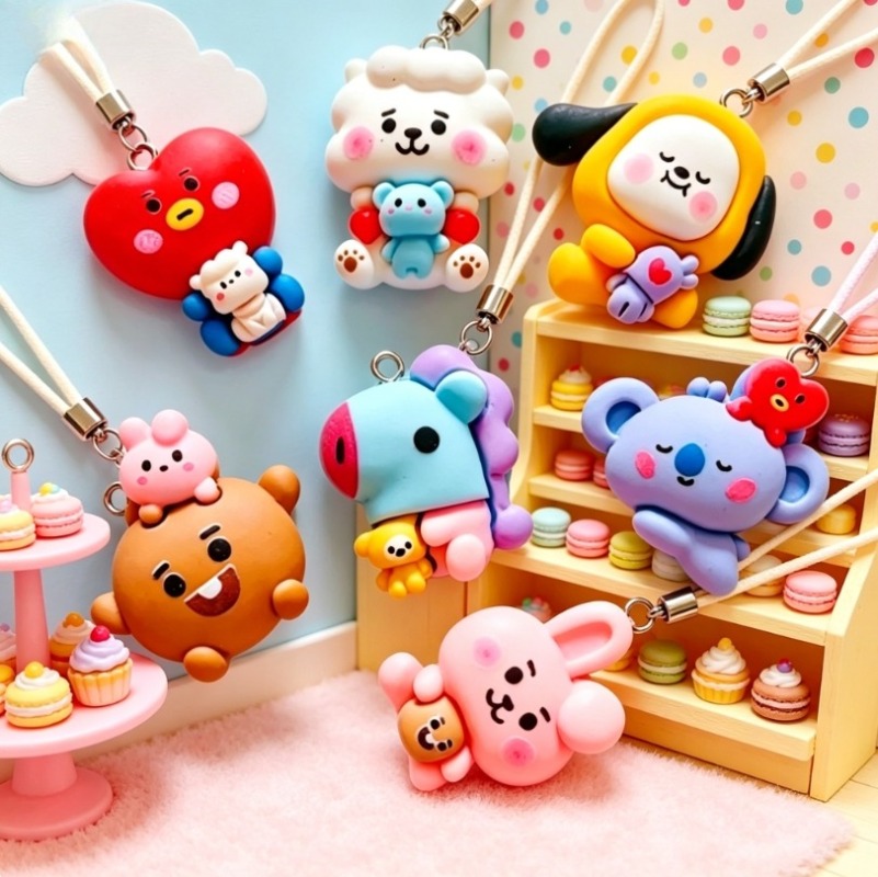 7 stks BT21 Hars Cartoon Charm - Cosplay Prop Diy recensie en prijs