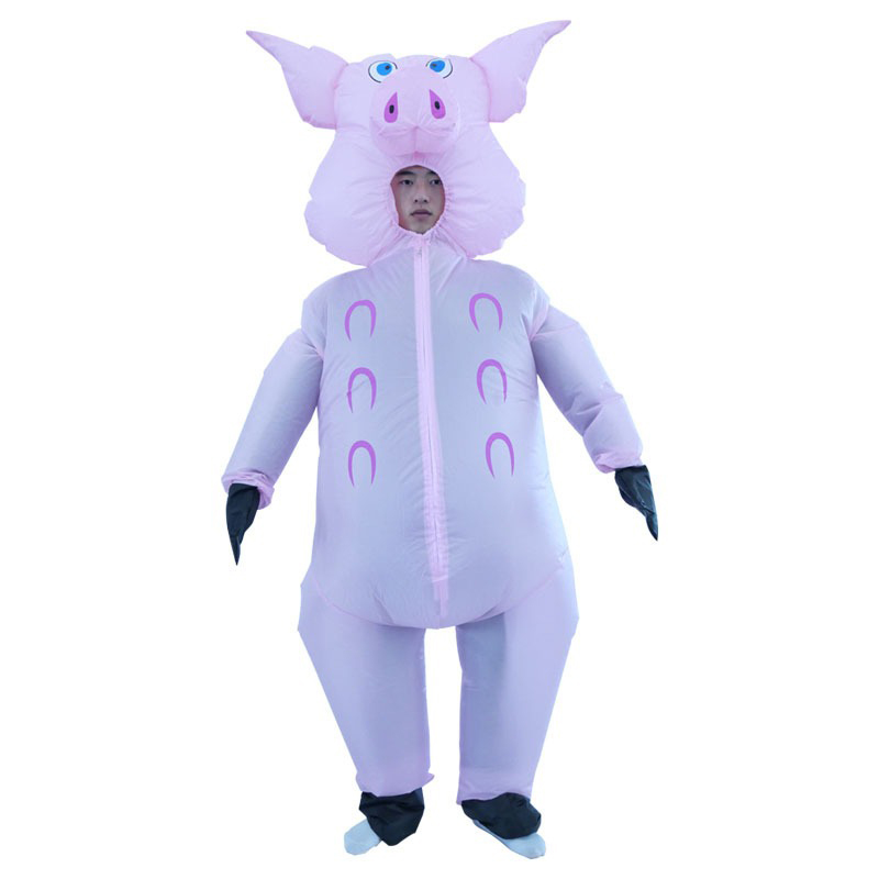 Roze varken opblaasbaar pak za - Cosplay Prop Business recensie en prijs