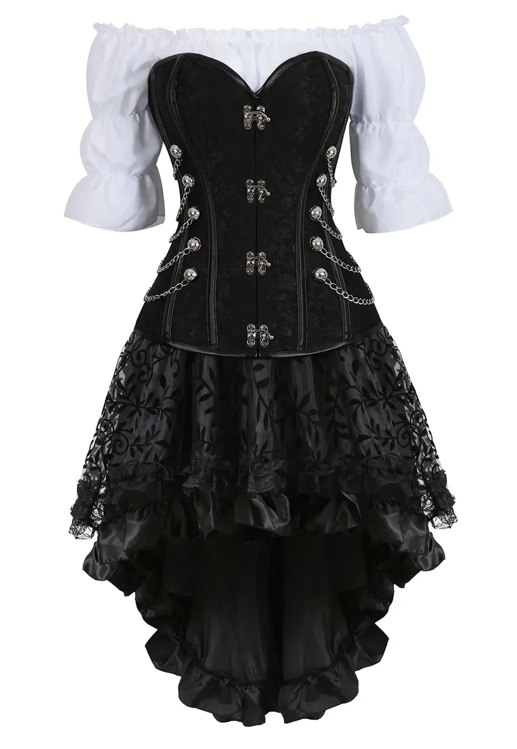 Womens piraat corset leer stal - Boning Corset Steel recensie en prijs